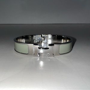 Iconic H bracelet Sage & Silver